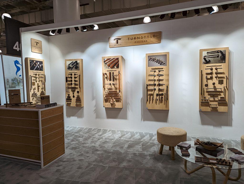 The exhibition stand at ICFF in New York from Turnstyle Designs